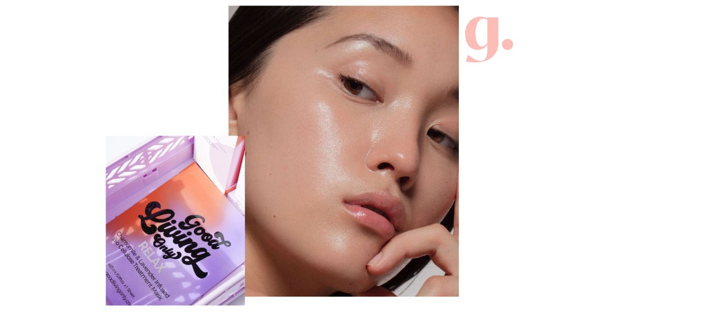 Good Living Only Bio Cellulose Sheet Masks Ingredients for Glowing Skin